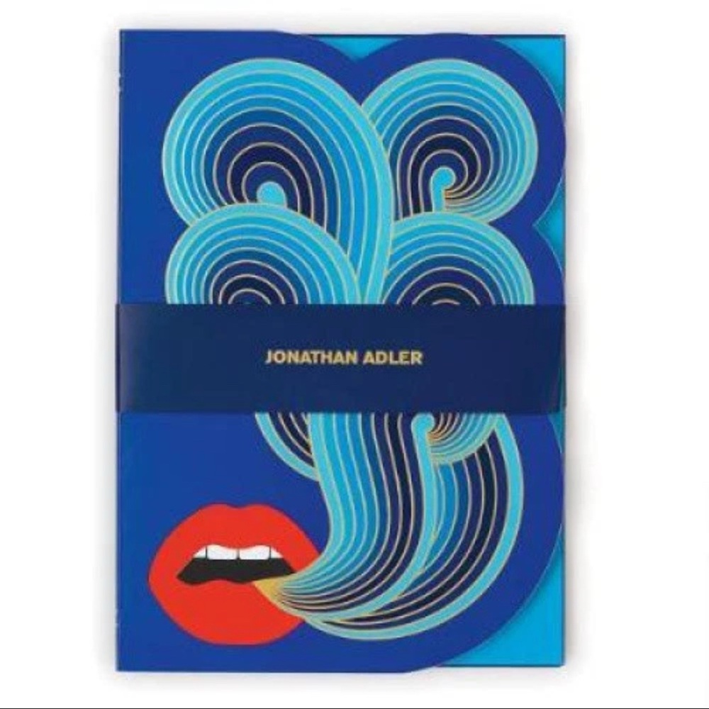 Jonathan Adler " Lips A5 by Galison " Journal / Notebook w/ Stickers. New.